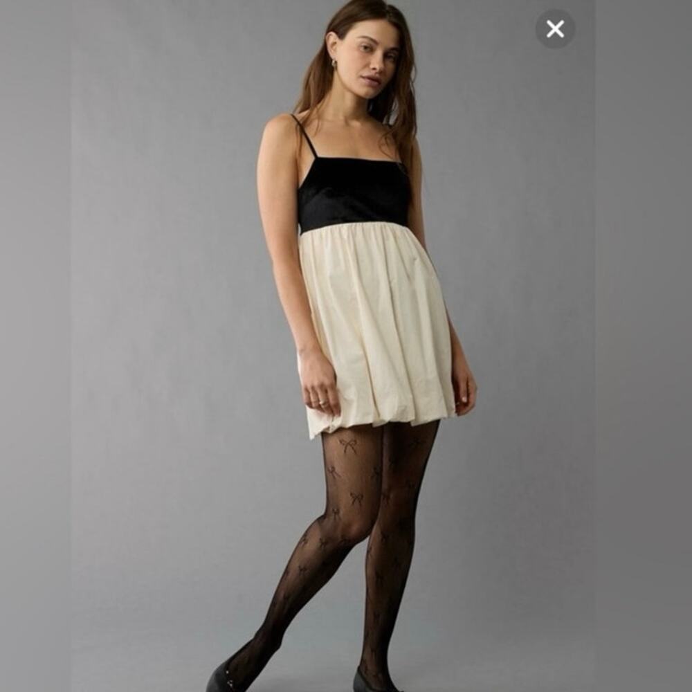 American eagle velvet cotton bubble dress size women’s L NWT